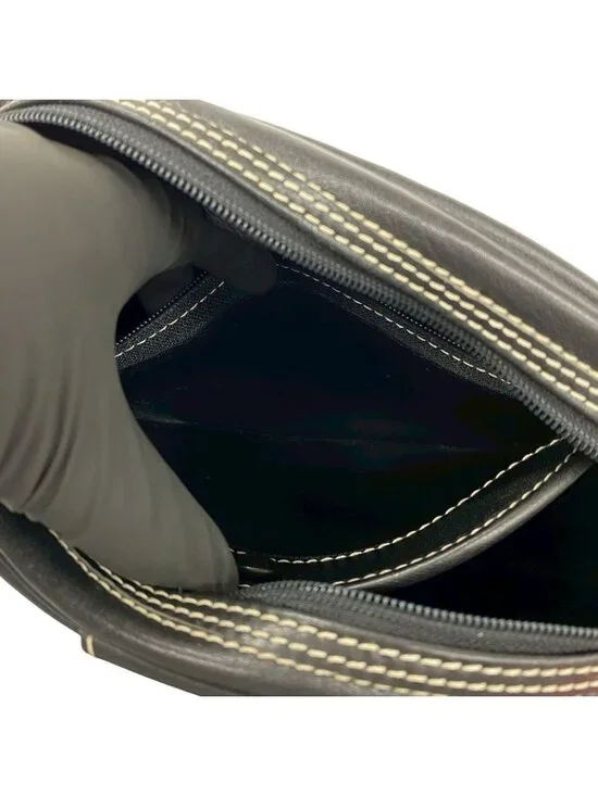 Dior Box Vintage CD Logo Leather Mini Shoulder Bag Pochette Black - Picture 10 of 10